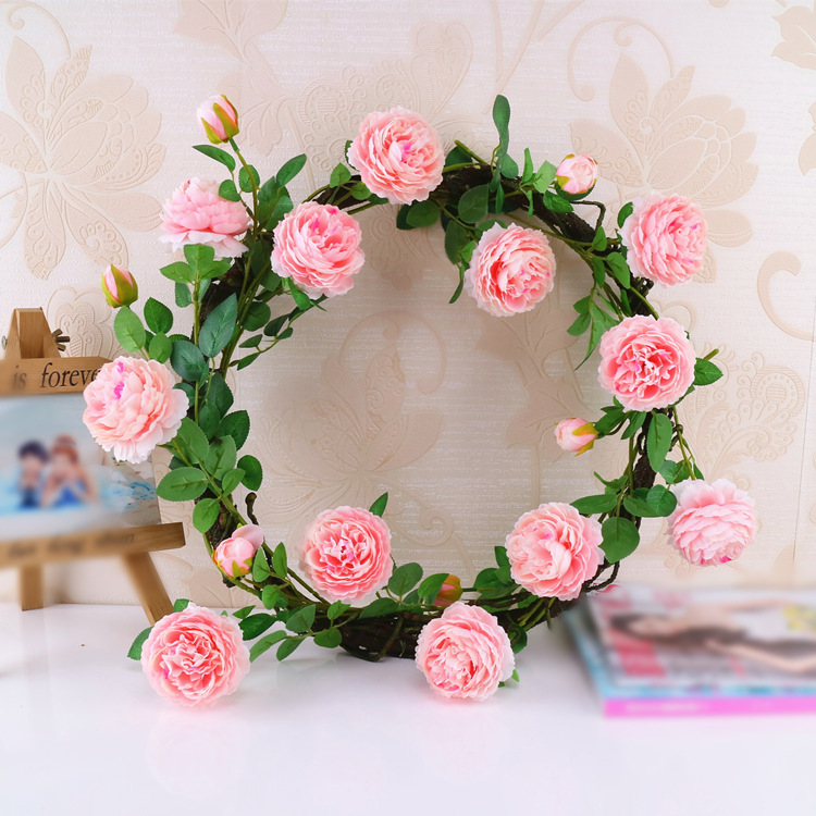 Western Rose Wedding Celebration Decoration Artificial Flower Artificial Flower European-Style Core 3 Peony Wholesale Origin Supply