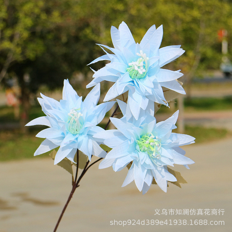 Western Rose Wedding Celebration Decoration Artificial Flower Artificial Flower European-Style Core 3 Peony Wholesale Origin Supply