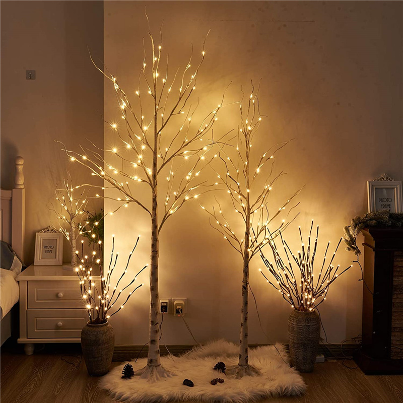 LED Light Birch Tree Lights Wedding Decoration Lamp Party Supplies Christmas Decor Simulation Birch Tree Light