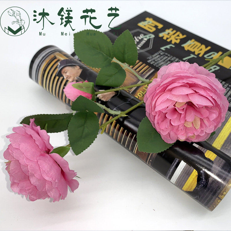 Offer Emulational Flower and Grass Wedding Hall Decoration Wedding Bouquet Home Flower Arrangement Hotel Foreign Peony