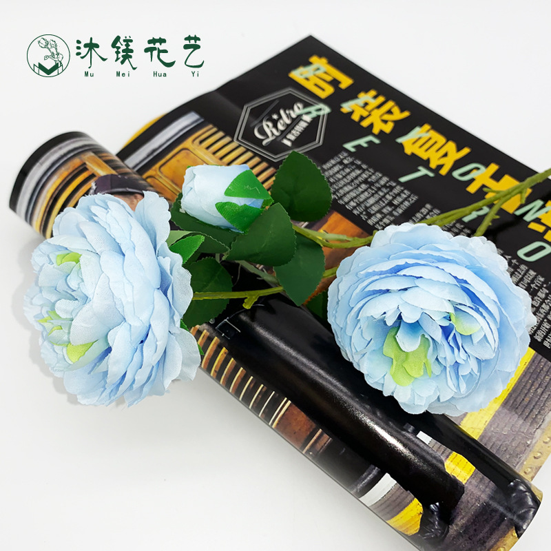 Offer Emulational Flower and Grass Wedding Hall Decoration Wedding Bouquet Home Flower Arrangement Hotel Foreign Peony