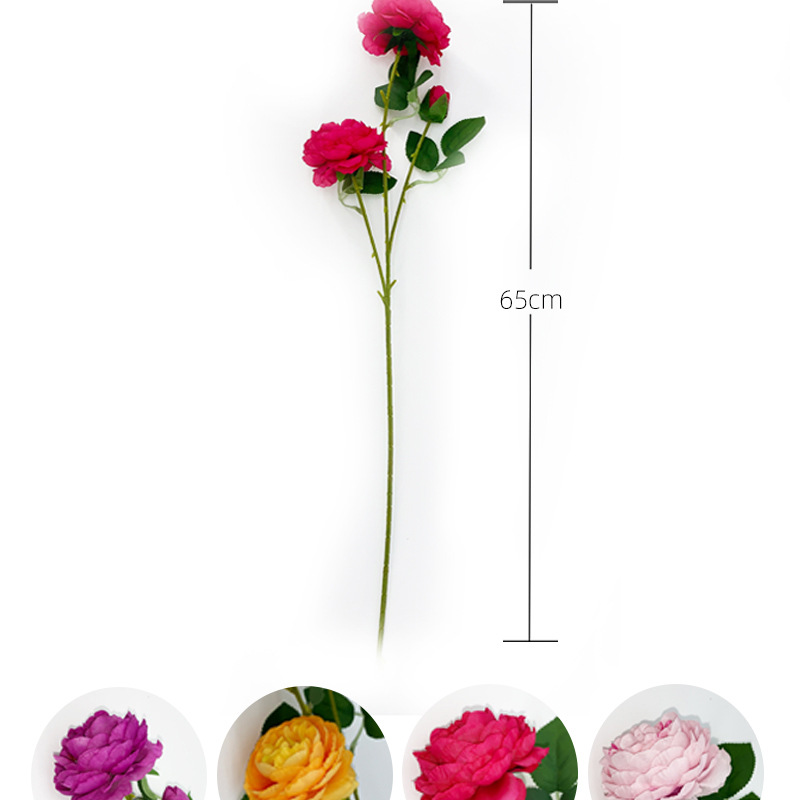 Offer Emulational Flower and Grass Wedding Hall Decoration Wedding Bouquet Home Flower Arrangement Hotel Foreign Peony