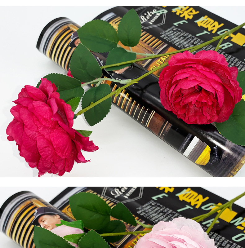 Offer Emulational Flower and Grass Wedding Hall Decoration Wedding Bouquet Home Flower Arrangement Hotel Foreign Peony