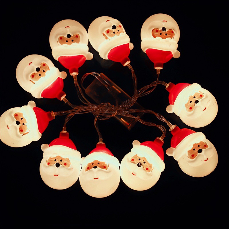 Led Santa Claus Lighting Chain Christma tring Battery Light USB Remote Control Type Holiday Lighting Christmas ball