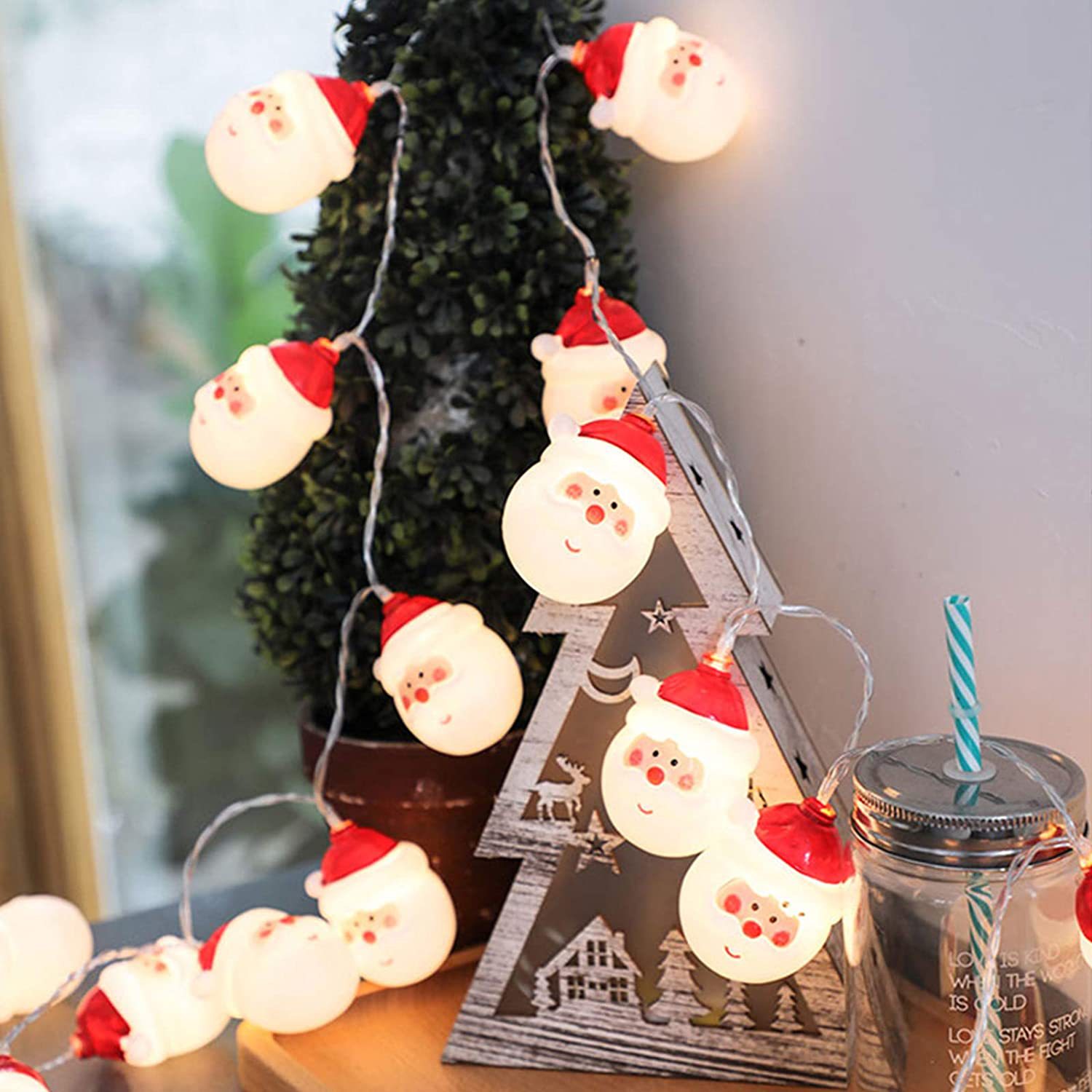 Led Santa Claus Lighting Chain Christma tring Battery Light USB Remote Control Type Holiday Lighting Christmas ball Led Santa Claus Lighting Chain Christma tring Battery Light USB Remote Control Type Holiday Lighting Christmas ball