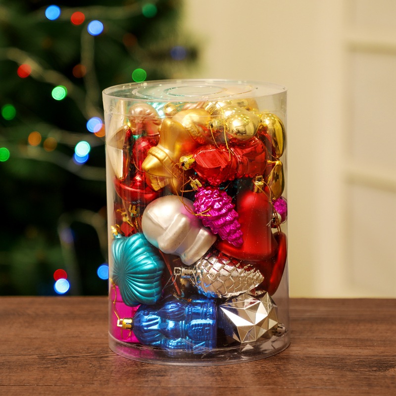 Colorful Ball Shopping Mall View Arrangement Decoration Multi Bucket Accessories Christmas Decorations Christmas ball