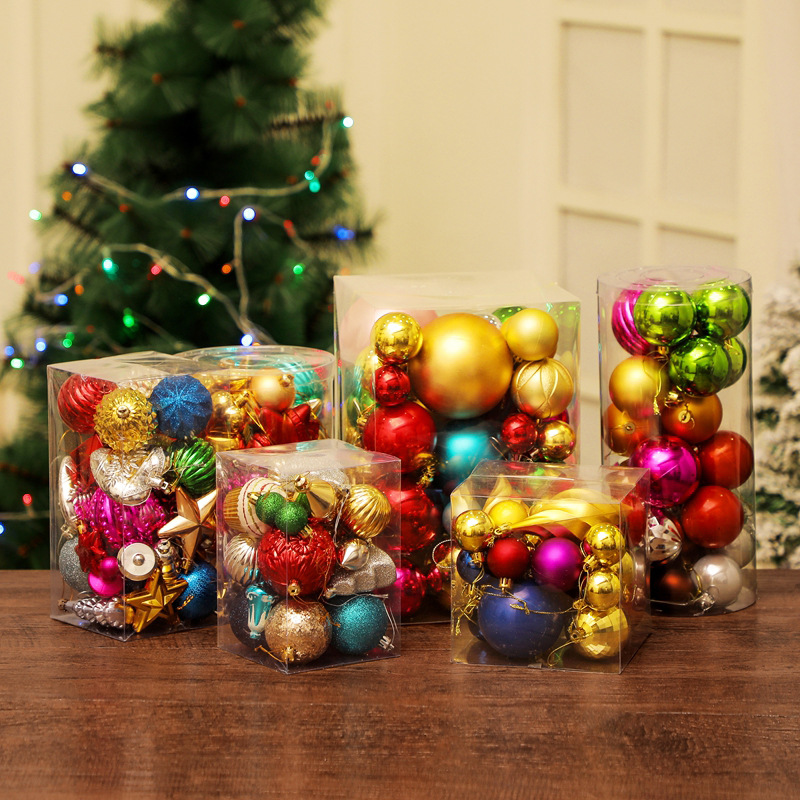 Colorful Ball Shopping Mall View Arrangement Decoration Multi Bucket Accessories Christmas Decorations Christmas ball