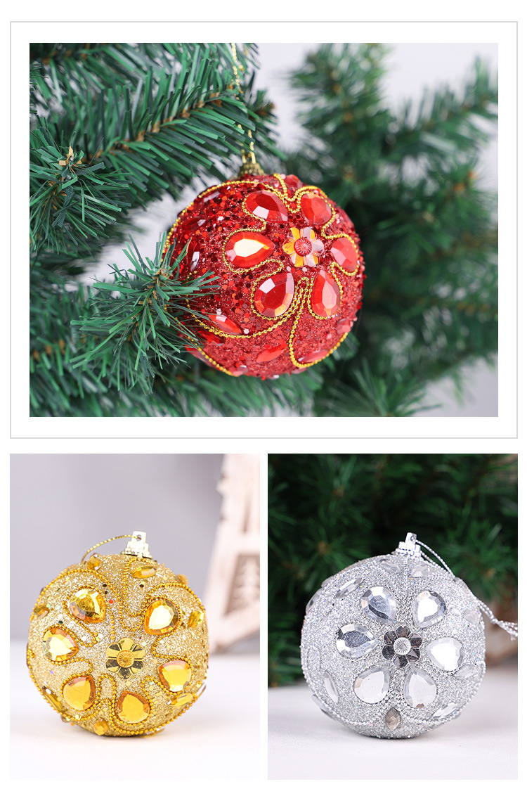 Colorful Ball Shopping Mall View Arrangement Decoration Multi Bucket Accessories Christmas Decorations Christmas ball