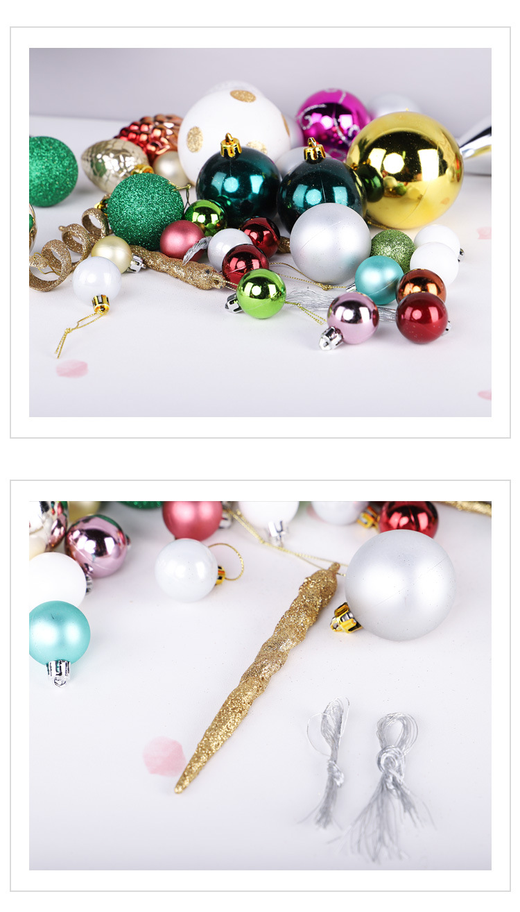 Colorful Ball Shopping Mall View Arrangement Decoration Multi Bucket Accessories Christmas Decorations Christmas ball