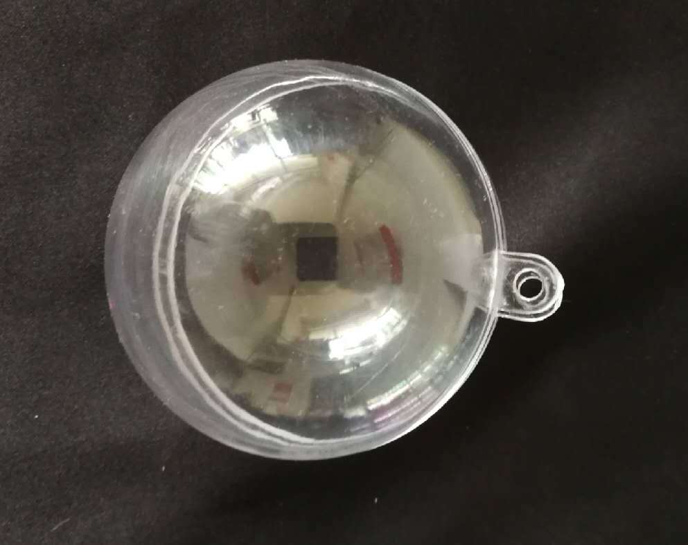 Transparent Ball 8cm Food Grade Christmas Ball Dress up Plastic Crystal Ball Cake Hemisphere Hollow Ball 