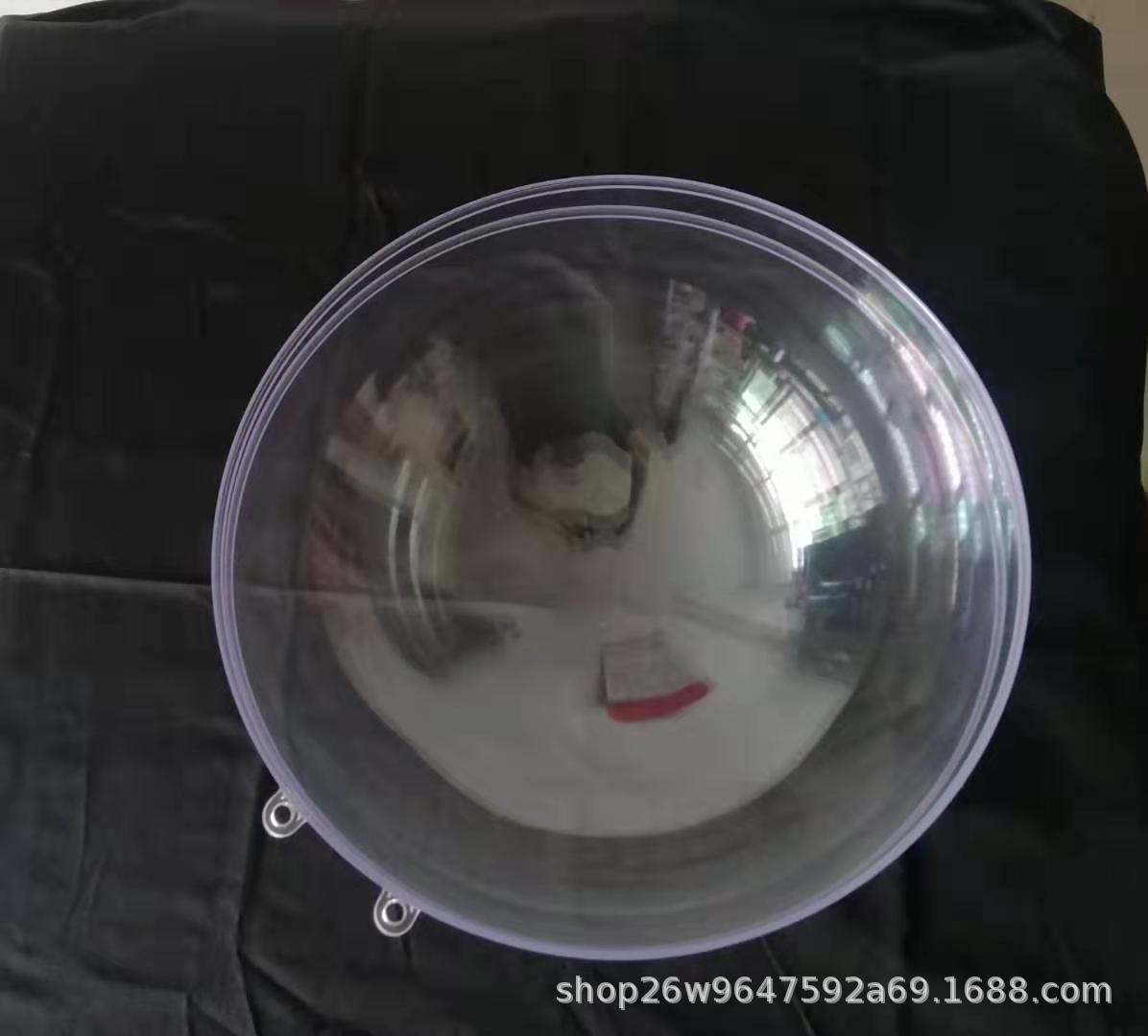 Transparent Ball 8cm Food Grade Christmas Ball Dress up Plastic Crystal Ball Cake Hemisphere Hollow Ball 