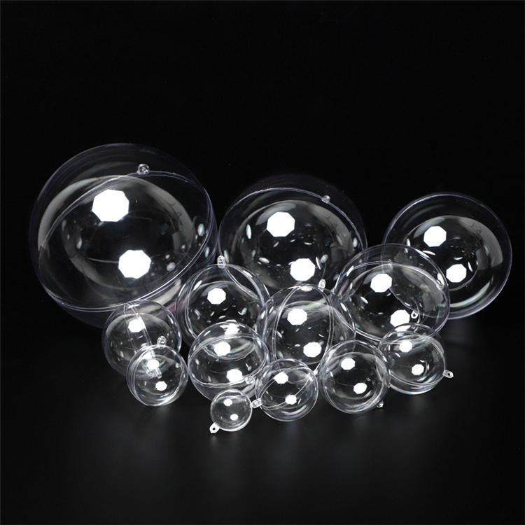  3-25cm Creative Festival Decoration Supplies Ball Plastic PS Christmas Ball Acrylic Wedding Candies Box Ball