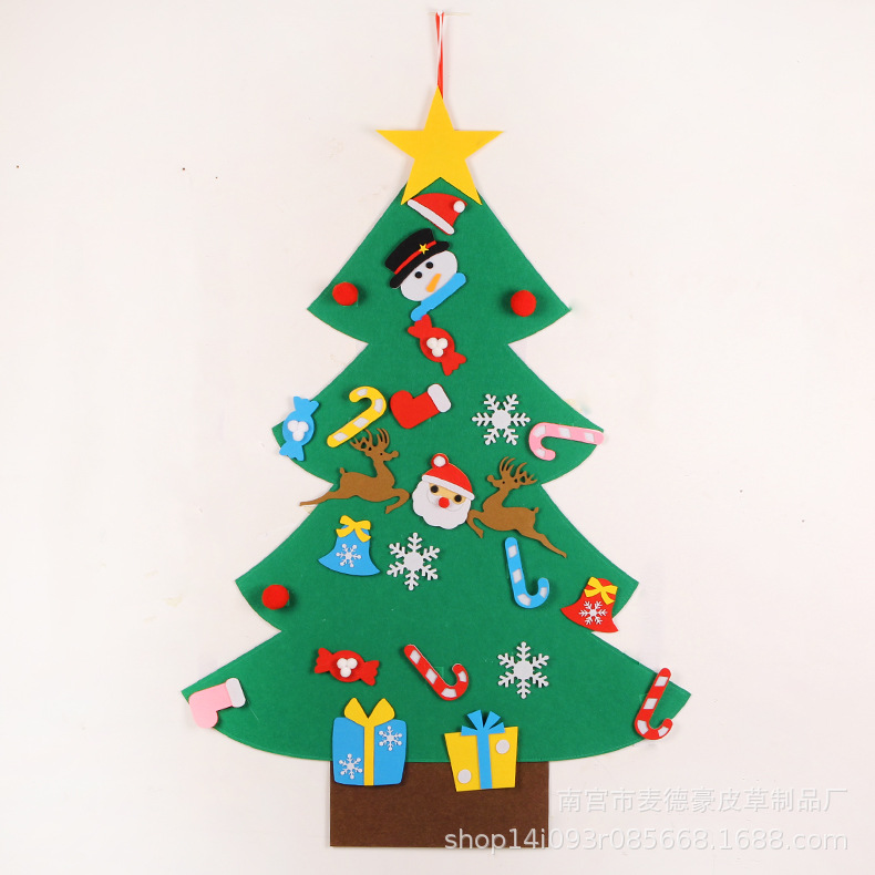 2020 New Custom Cartoon Christmas Tree Felt Christmas Tree Custom Christmas Gift Felt Christmas Tree