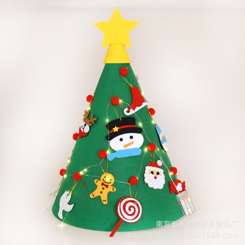 2020 New Custom Cartoon Christmas Tree Felt Christmas Tree Custom Christmas Gift Felt Christmas Tree