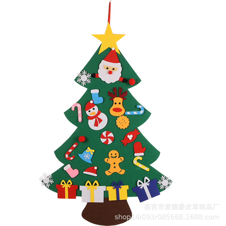 2020 New Custom Cartoon Christmas Tree Felt Christmas Tree Custom Christmas Gift Felt Christmas Tree