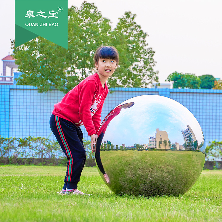 Ball Flowing Water Ornaments Hollow Floating Ball Christmas Ball Mirror Polished Ball 201 Stainless Steel Hollow Ball