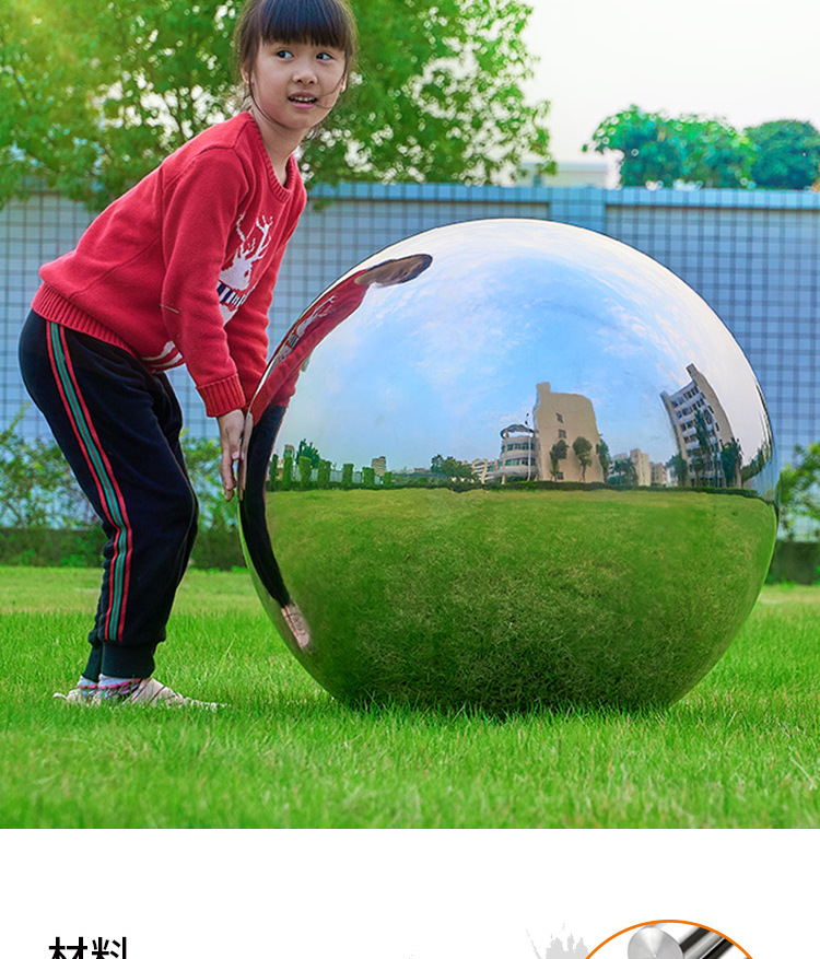 Ball Flowing Water Ornaments Hollow Floating Ball Christmas Ball Mirror Polished Ball 201 Stainless Steel Hollow Ball