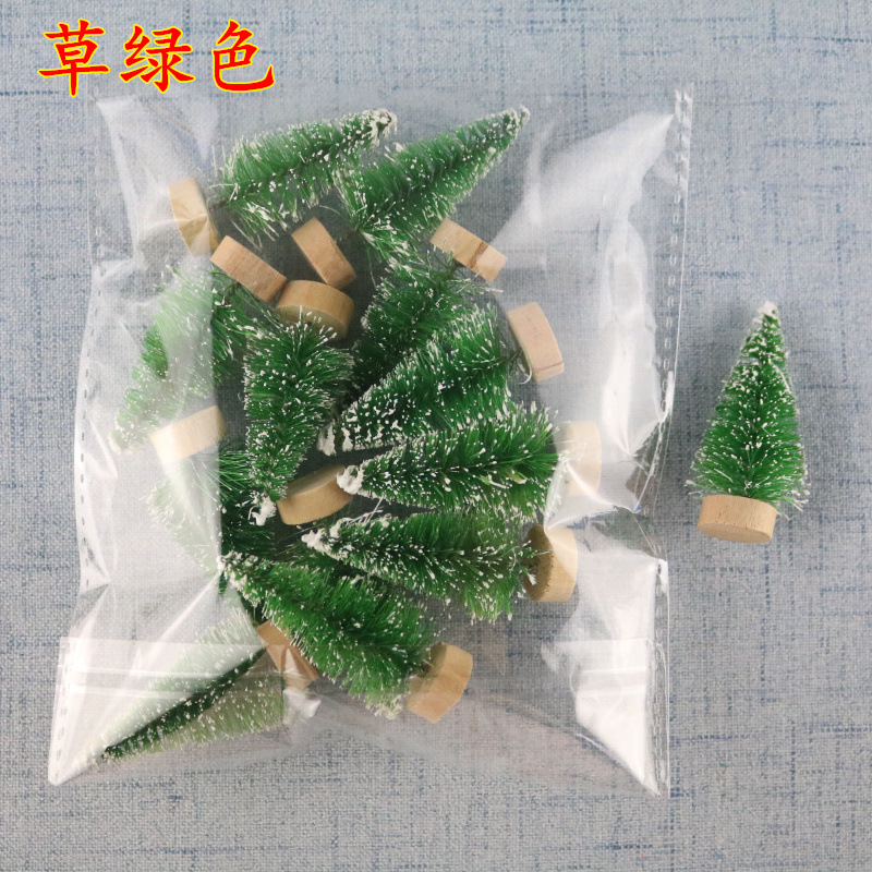 Bagged Mini Christmas Tree Sisal Silk Snow Tasong Decoration Small Christmas Tree Gold Silver Blue, Green and Bagged Mini Christmas Tree Sisal Silk Snow Tasong Decoration Small Christmas Tree Gold Silver Blue, Green and