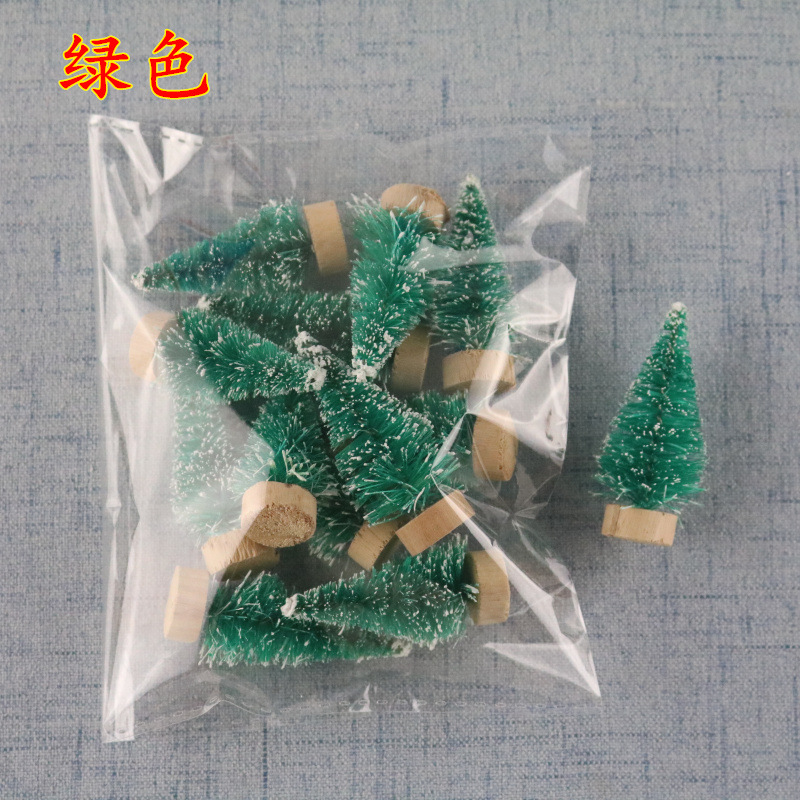 Bagged Mini Christmas Tree Sisal Silk Snow Tasong Decoration Small Christmas Tree Gold Silver Blue, Green and Bagged Mini Christmas Tree Sisal Silk Snow Tasong Decoration Small Christmas Tree Gold Silver Blue, Green and