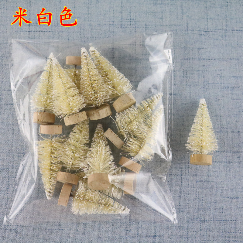 Bagged Mini Christmas Tree Sisal Silk Snow Tasong Decoration Small Christmas Tree Gold Silver Blue, Green and Bagged Mini Christmas Tree Sisal Silk Snow Tasong Decoration Small Christmas Tree Gold Silver Blue, Green and