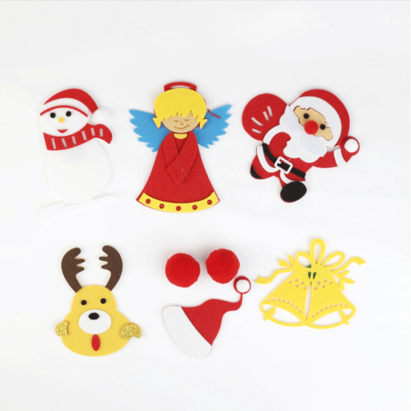 Felt Christmas Tree Children&#039;s Puzzle Handmade DIY Threedimensional Felt Christmas Tree Pendant Customization