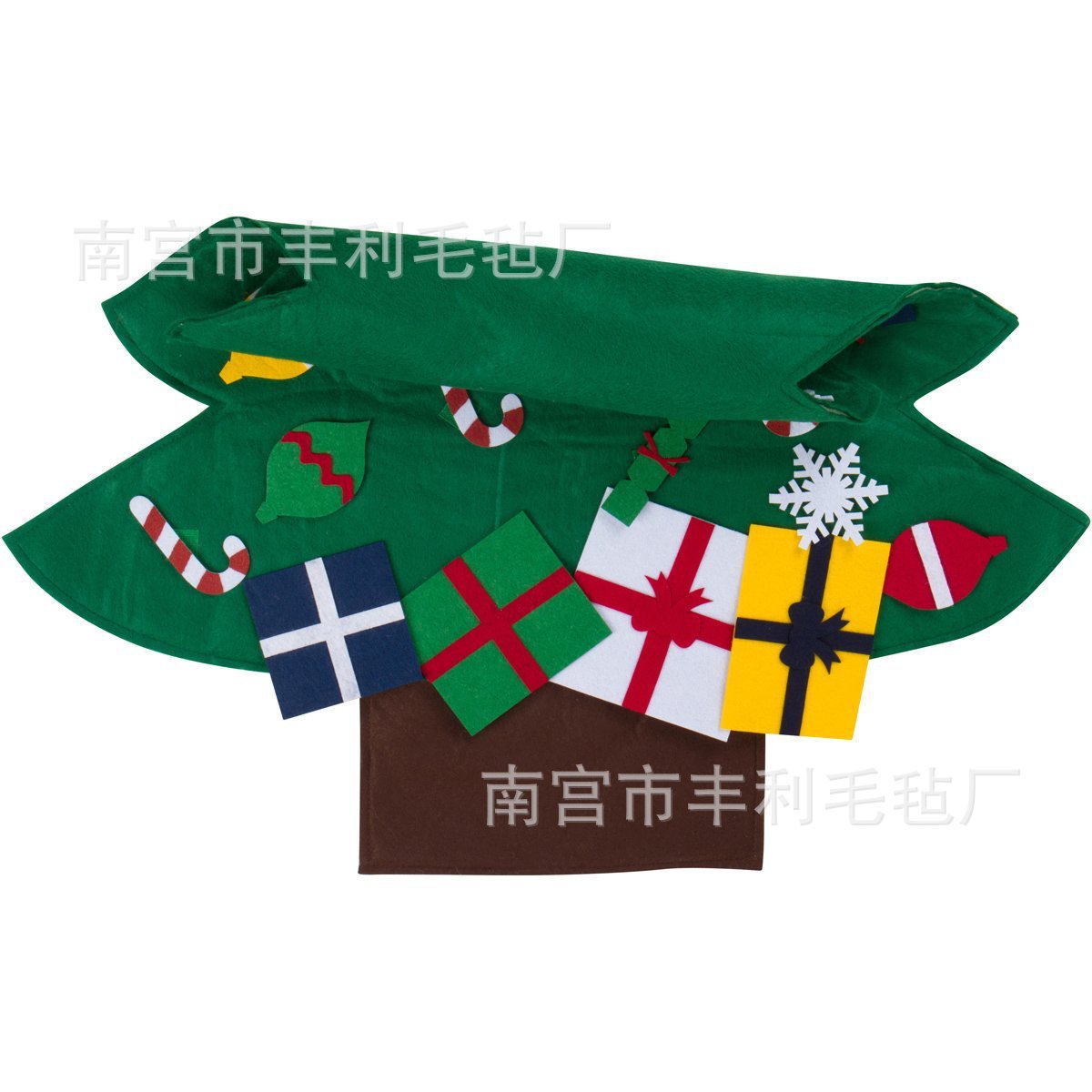 Christmas Tree Pendant Christmas Calendar Handmade Puzzle DIY Children's Christmas NonWoven Christmas Tree Decoration