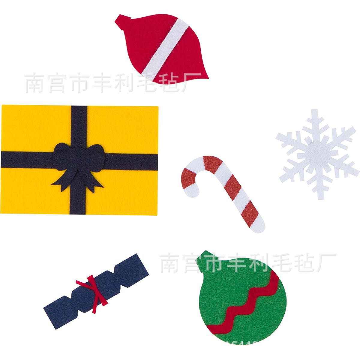 Christmas Tree Pendant Christmas Calendar Handmade Puzzle DIY Children's Christmas NonWoven Christmas Tree Decoration