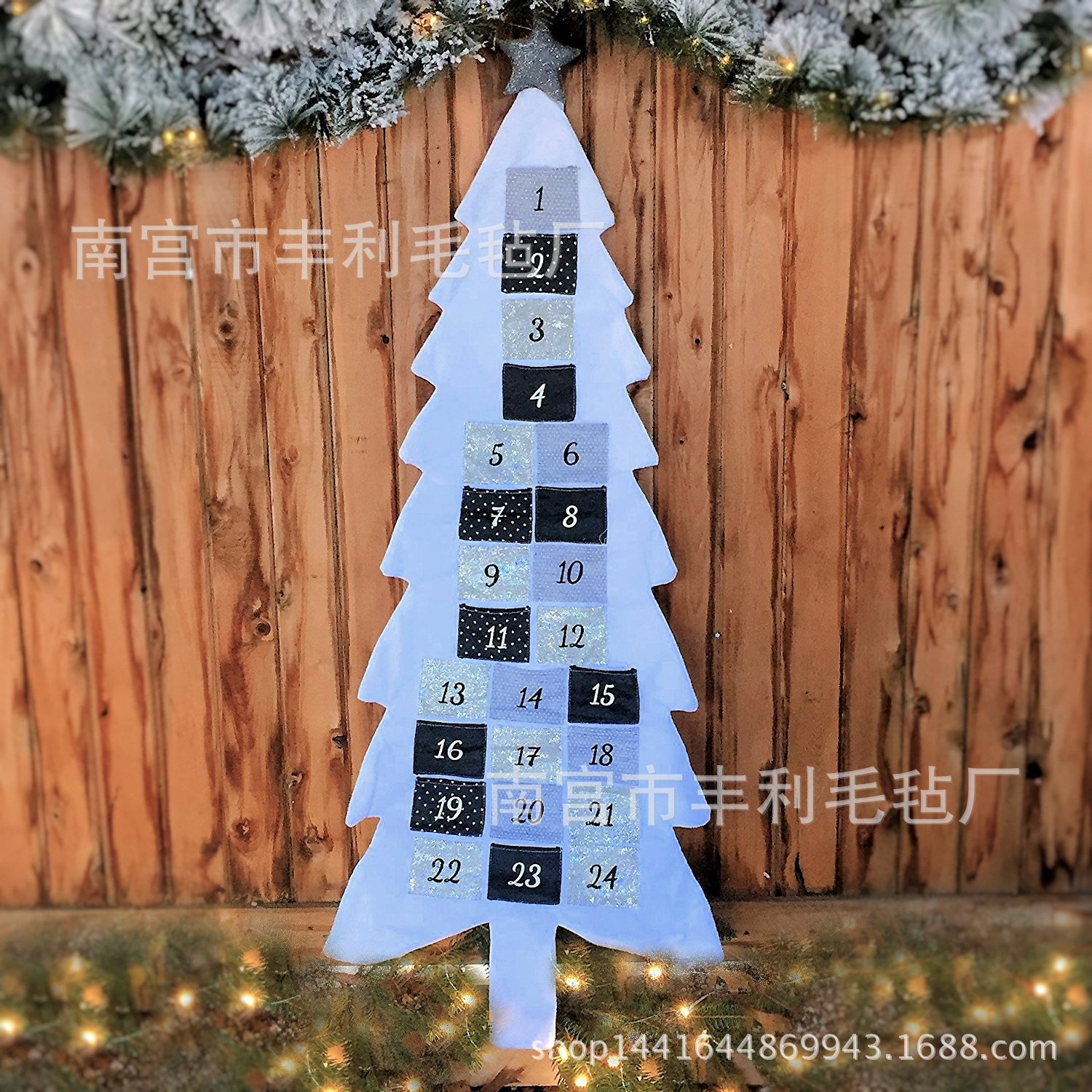 Christmas Tree Pendant Christmas Calendar Handmade Puzzle DIY Children's Christmas NonWoven Christmas Tree Decoration