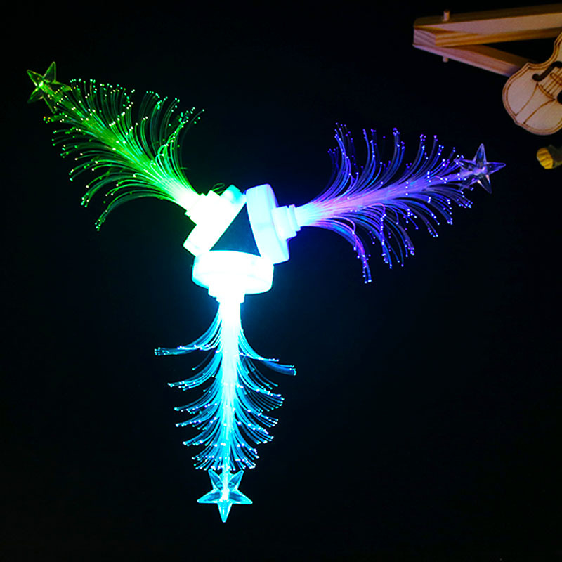 Romantic Gift Colorful Optical Fiber Christmas Tree Creative Colorful Flash Night Lamp for Christmas Tree