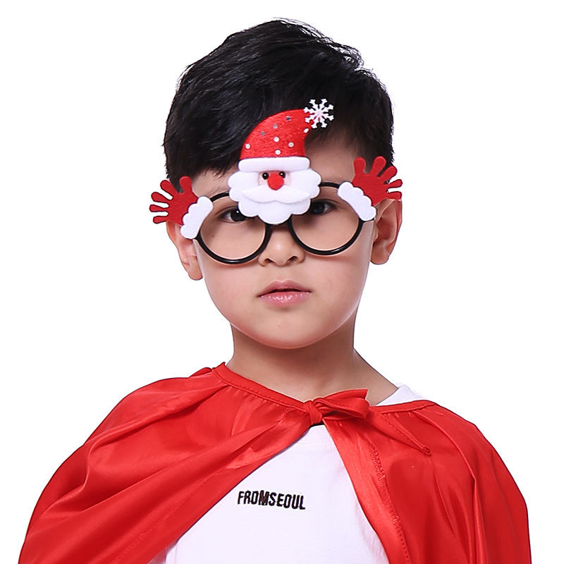 Christmas Glasses Adult and Children Dress up Props Kindergarten Party Shopping Mall Decoration Shopping Mall Activity Small Gifts