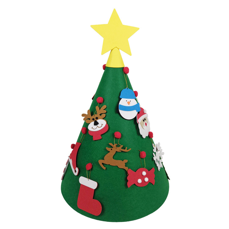 Felt Christmas Tree New Handmade DIY Christmas Tree Custom Christmas Decoration Threedimensional Felt Christmas Tree