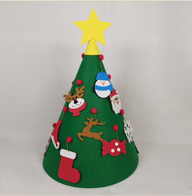 Felt Christmas Tree New Handmade DIY Christmas Tree Custom Christmas Decoration Threedimensional Felt Christmas Tree Felt Christmas Tree New Handmade DIY Christmas Tree Custom Christmas Decoration Threedimensional Felt Christmas Tree
