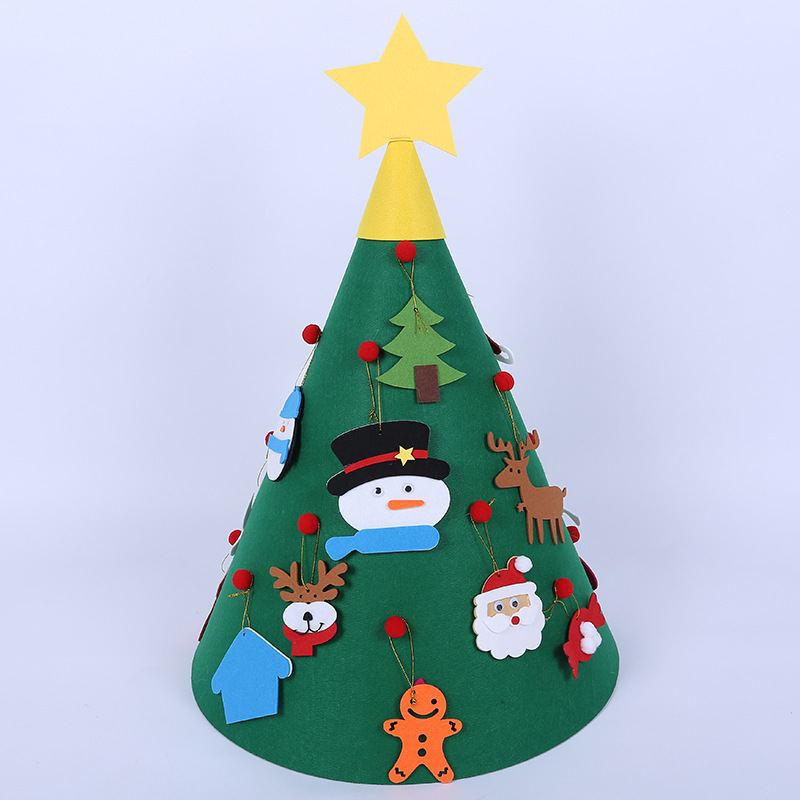 Felt Christmas Tree New Handmade DIY Christmas Tree Custom Christmas Decoration Threedimensional Felt Christmas Tree Felt Christmas Tree New Handmade DIY Christmas Tree Custom Christmas Decoration Threedimensional Felt Christmas Tree