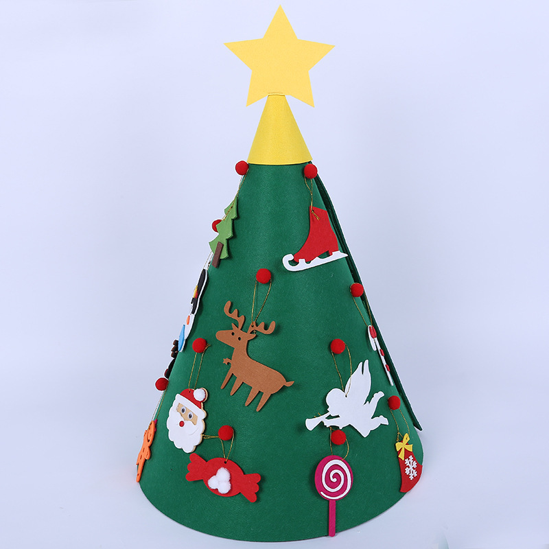 Felt Christmas Tree New Handmade DIY Christmas Tree Custom Christmas Decoration Threedimensional Felt Christmas Tree Felt Christmas Tree New Handmade DIY Christmas Tree Custom Christmas Decoration Threedimensional Felt Christmas Tree