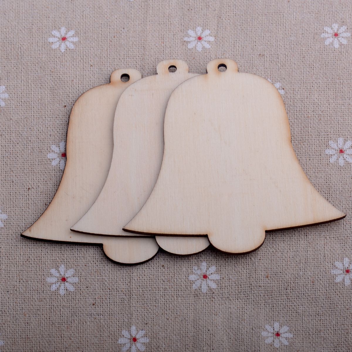 10pc/Pack Foreign Trade Hot Sale Wooden Craftwork Christmas Tree Snowflake Snowman Wood Piece Home Decorations Small Pendant