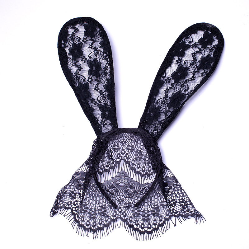 Nightclub Internet Celebrity Christmas Sexy Lace Veil Rabbit Ears Hair Hoop Party Headwear Prom Dress up Headwear Nightclub Internet Celebrity Christmas Sexy Lace Veil Rabbit Ears Hair Hoop Party Headwear Prom Dress up Headwear