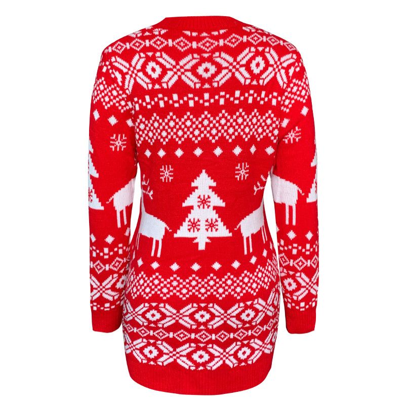 Fall/Winter 2020 New Knitwear Women Amazon European and American All-Matching Christmas Theme Knitted Long-Sleeved Dress Fall/Winter 2020 New Knitwear Women Amazon European and American All-Matching Christmas Theme Knitted Long-Sleeved Dress