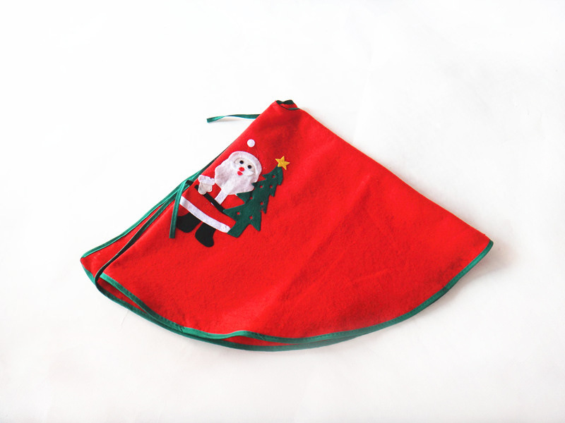 RQAa207 green border single non-woven Christmas tree dress 80cm old man with tree decals tree skirt tree apron RQAa207 green border single non-woven Christmas tree dress 80cm old man with tree decals tree skirt tree apron