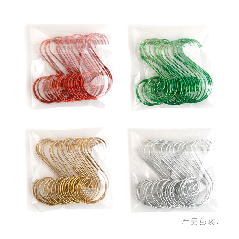 Factory Spot Christmas Supplies Accessories Christmas Hook Christmas Tree Decoration Hook Hardware Pendant S-Hook Factory Spot Christmas Supplies Accessories Christmas Hook Christmas Tree Decoration Hook Hardware Pendant S-Hook