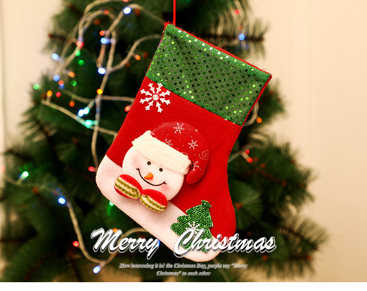 Christmas Stockings Candy Socks Gift Socks Adult and Children Christmas Tree Hanging Decoration Scene Dress up Party Home Party Decoration