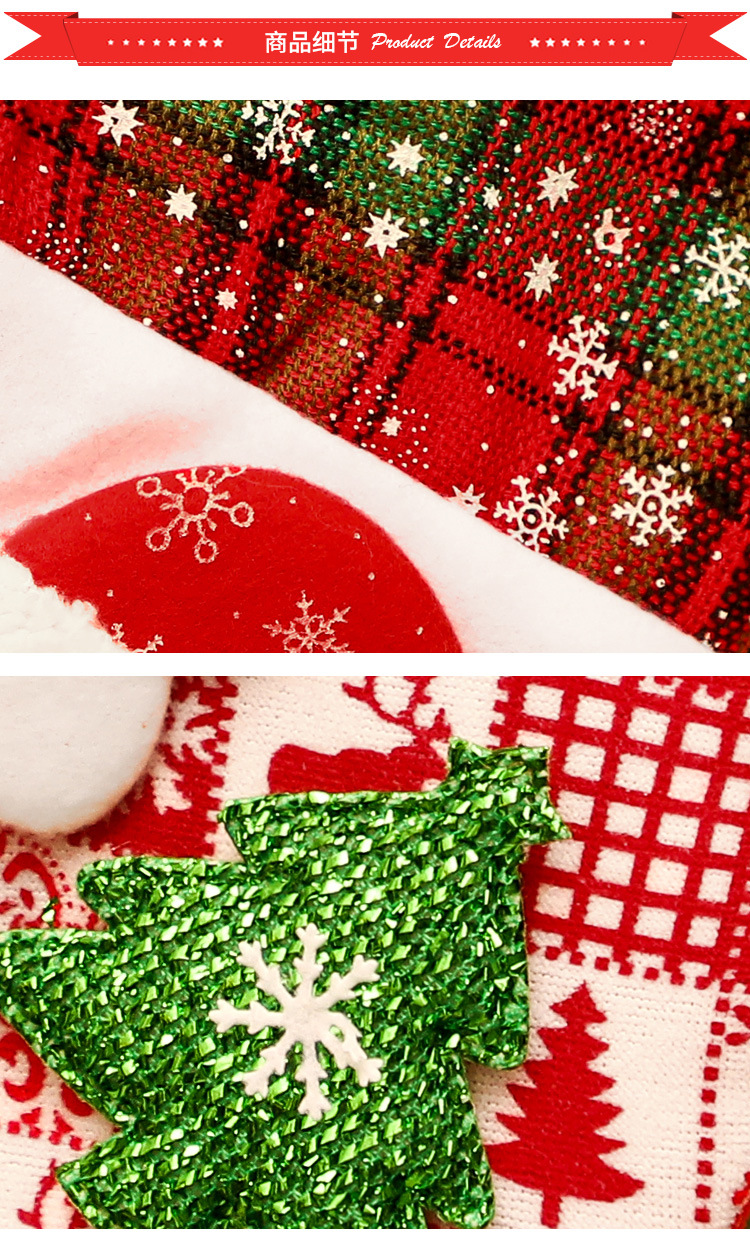 Christmas Stockings Candy Socks Gift Socks Adult and Children Christmas Tree Hanging Decoration Scene Dress up Party Home Party Decoration