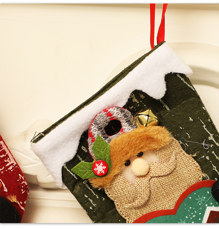 Christmas Stockings Candy Socks Gift Socks Adult and Children Christmas Tree Hanging Decoration Scene Dress up Party Home Party Decoration