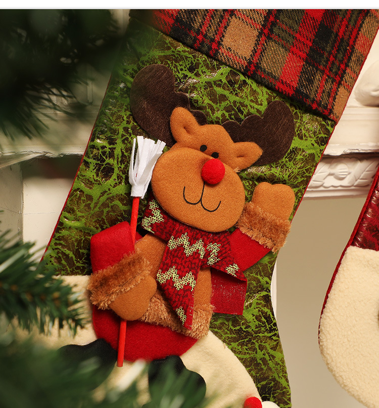 Christmas Stockings Candy Socks Gift Socks Adult and Children Christmas Tree Hanging Decoration Scene Dress up Party Home Party Decoration
