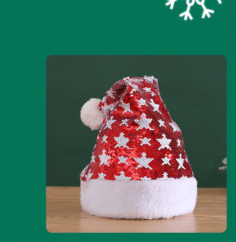 Christmas Hat Adult Christmas Costume Halloween Party Performance Dress Color Bright Film Christmas Hat Factory Direct Supply Christmas Hat Adult Christmas Costume Halloween Party Performance Dress Color Bright Film Christmas Hat Factory Direct Supply