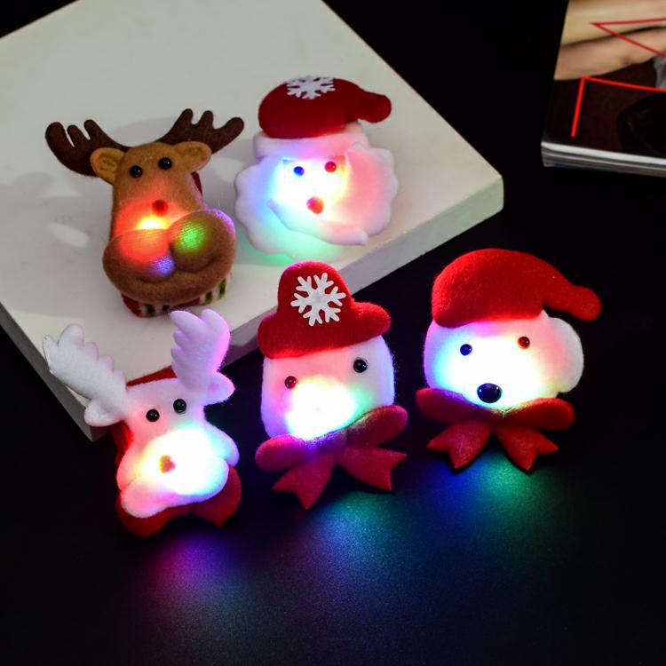 Christmas Decorations Adults and Children Dress up Christmas Luminous Head Buckle Luminous Headband Antlers Headband Christmas Hat