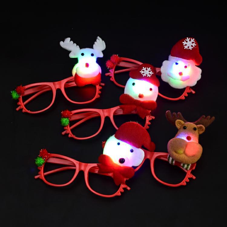 Christmas Decorations Adults and Children Dress up Christmas Luminous Head Buckle Luminous Headband Antlers Headband Christmas Hat