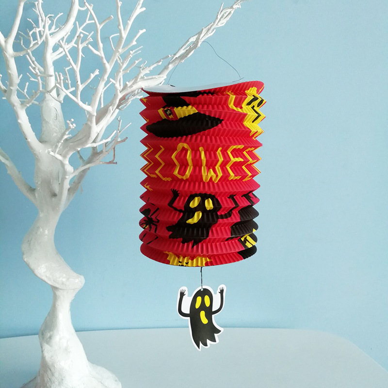 Halloween Organ Lantern Chinese Lantern Bar KTV Decoration Supplies Pumpkin Ghost Bat Collapsible Hair Dryer