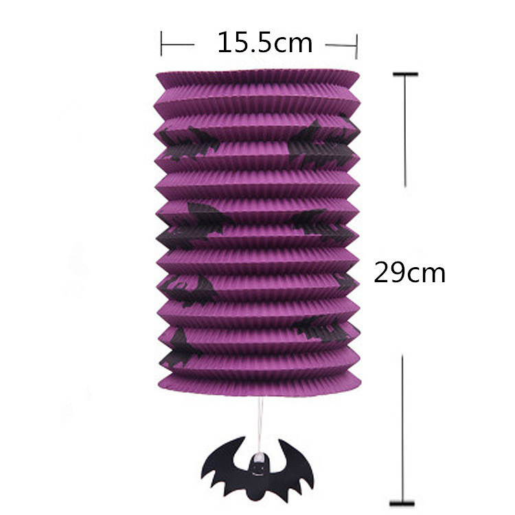 Halloween Organ Lantern Chinese Lantern Bar KTV Decoration Supplies Pumpkin Ghost Bat Collapsible Hair Dryer