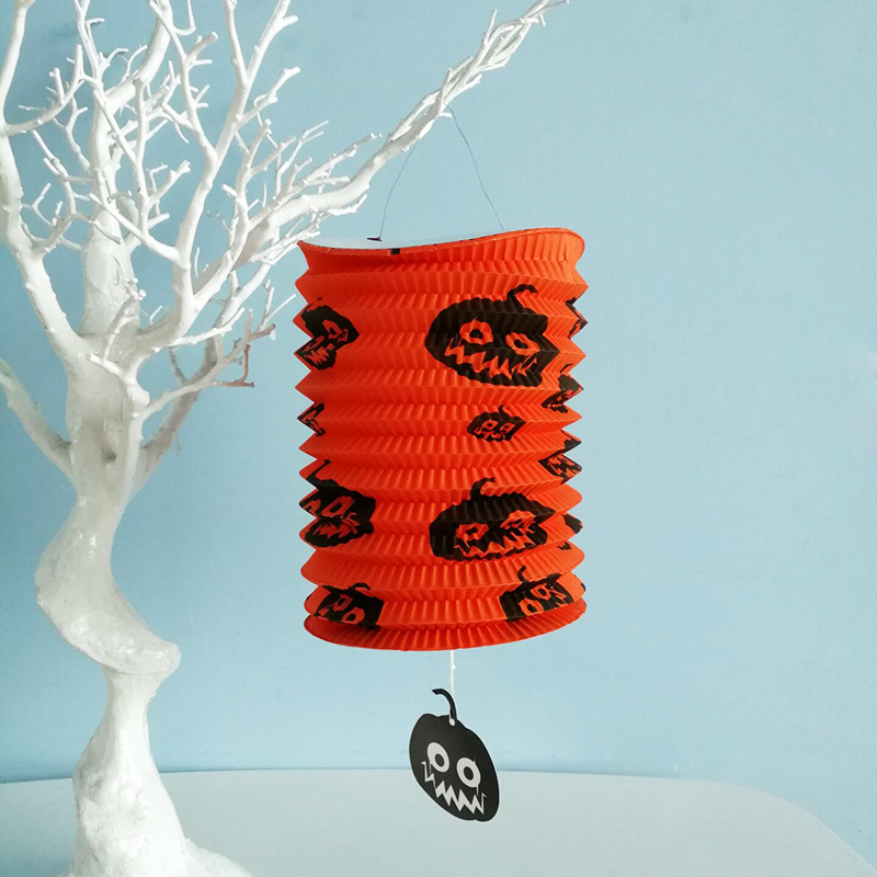 Halloween Organ Lantern Chinese Lantern Bar KTV Decoration Supplies Pumpkin Ghost Bat Collapsible Hair Dryer