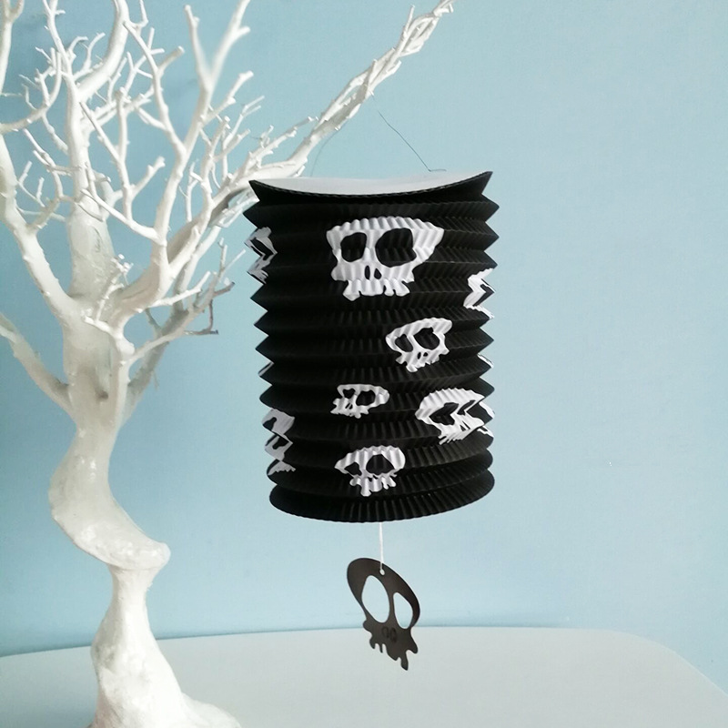 Halloween Organ Lantern Chinese Lantern Bar KTV Decoration Supplies Pumpkin Ghost Bat Collapsible Hair Dryer